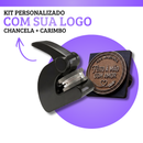 Kit Chancela MDF + Carimbo 16cm²