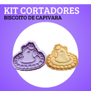 KIT CORTADORES DE BISCOITO - TEMA CAPIVARA (5 MODELOS)