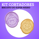 KIT CORTADORES DE BISCOITO - MUNDO SUPER MÁRIO (4 MODELOS)