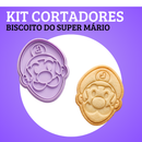 KIT CORTADORES DE BISCOITO - MUNDO SUPER MÁRIO (4 MODELOS)