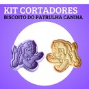 KIT CORTADORES DE BISCOITO - PATRULHA CANINA (EQUIPE COMPLETA)